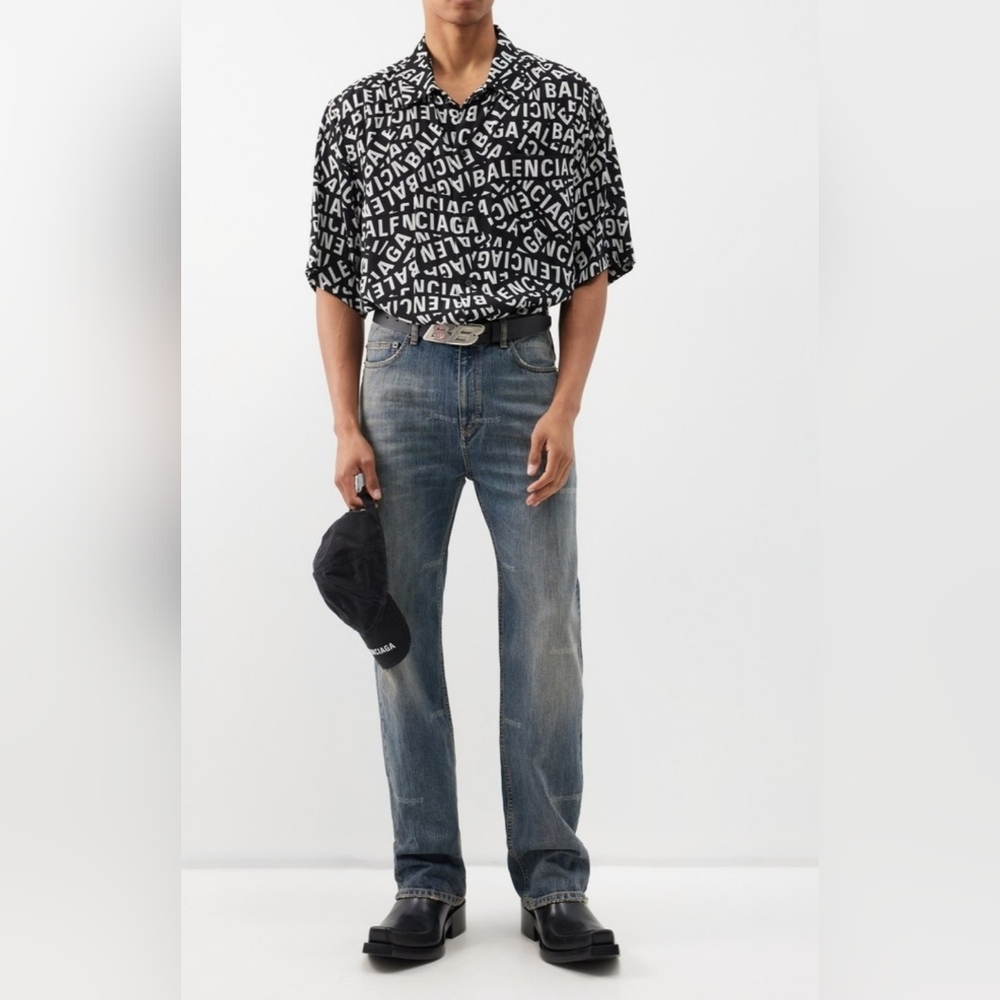 Balenciaga Moto Logo Belt - Picture 4 of 15